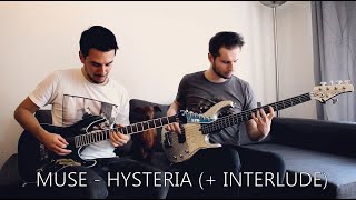 MUSE  Interlude  Hysteria GUITAR amp BASS COVER [upl. by Anilesor]