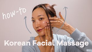 An Antiaging Facial Lifting Massage I Learned in Korea  try this at home with me [upl. by Nylteak896]