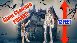 GIANT Skeleton PRANK [upl. by Alexine418]