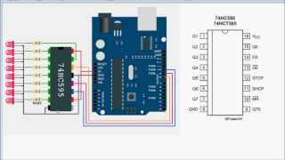 Arduino Tutorial 3  Shift Registers 74HC595 [upl. by Eaves]