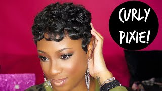 HOW TO Achieve The CURLY PIXIE Hairstyle  Lorissa Turner [upl. by Dehsar]