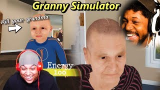 DYING OF LAUGHTER FROM THIS GAME  Granny Simulator w Dashie [upl. by Acimat]