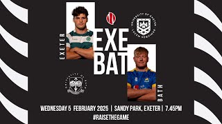 Exeter vs Bath  Mens BUCS Super Rugby [upl. by Annahc]