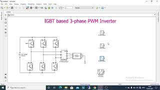 Three Phase PWM Inverter using MATLAB  Simulink [upl. by Hachmann]