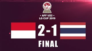 INDONESIA VS THAILAND  AFF U22 LG CUP2019  FINAL DAN SELEBRASI [upl. by Nawk]