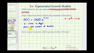 Exponential Function Application yaekt  Bacteria Growth [upl. by Eemak401]