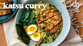 Easy Katsu Curry RAMEN Recipe  EVERYDAY EATS [upl. by Aimaj231]