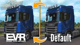 The Best Sound Mods for ETS2  Engine Voice Records vs Default sounds  Euro Truck Simulator 2 [upl. by Nagaet]