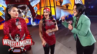 Bella Twins say “Ding Dong Goodbye” to Bayley WrestleMania 37 – Night 2 WWE Network Exclusive [upl. by Aitahs]