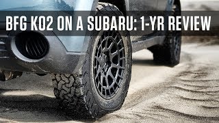 Whats it like running allterrain tires on a Subaru [upl. by Ecneitap546]