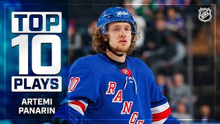 Top 10 Artemi Panarin Plays from 201920  NHL [upl. by Ecnarepmet]