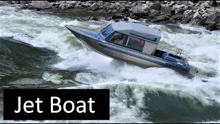 Salmon River Jet Boat Cramer Creek Rapid Idaho Viking [upl. by Nileuqay]