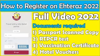 How to Register on Ehteraz 2022  Travel entry into Qatar Ehteraz 2022 [upl. by Aihcila967]