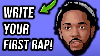 How To Write A Rap Your First Verse In Under 11 Minutes StepByStep [upl. by Lleznov]