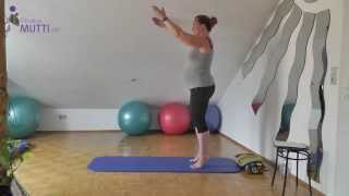 HappyBauch 9  Pilates für Schwangere 2 und 3 Trimester  KOMPLETTWORKOUT by Fitnessmutti [upl. by Dionisio]