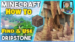 How to FIND and USE DRIPSTONE  Minecraft 117 Easy Tutorial [upl. by Bourn718]