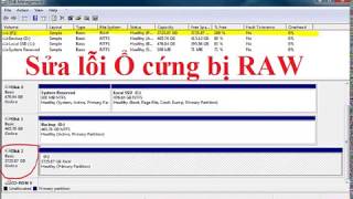 Hướng dẫn sửa lỗi Ổ Cứng RAW  Instructions for fixing RAW Hard Drive errors [upl. by Schultz]