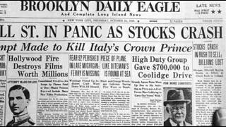 24th October 1929 Wall Street Crash begins on Black Thursday [upl. by Bein]