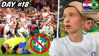 BRAZIL CRASH OUT WORLD CUP on PENALTIES vs CROATIA… [upl. by Risteau]