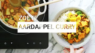 Easy Vegan recept zoete aardappel curry [upl. by Deidre]