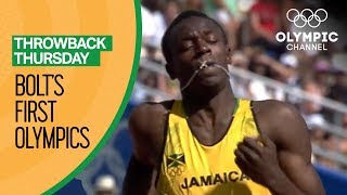 Usain Bolts First Olympic Race  Throwback Thursday [upl. by Kermit]