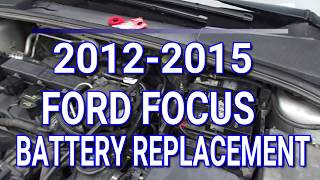 20122015 Ford Focus Battery Replacement [upl. by Ahrendt]