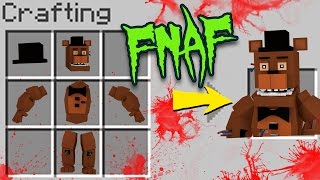 Minecraft FNAF  How to Craft Freddy Fazbear FIVE NIGHTS AT FREDDYS [upl. by Kenwood627]