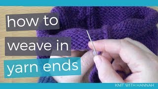 How To Weave in Yarn Ends [upl. by Occir]