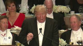 Watch full Al Smith dinner speeches from Trump Clinton [upl. by Droc407]