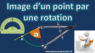 Rotation  construction de limage dun point [upl. by Nuajed]