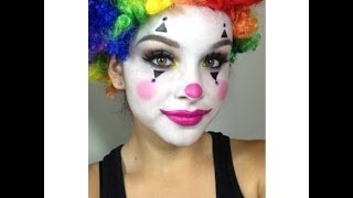 Clown Makeup Tutorial Halloween [upl. by Gninnahc]