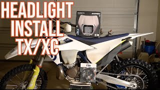 Installing a HEADLIGHT TXXC 250i300i KTMHusqvarna [upl. by Elsworth]