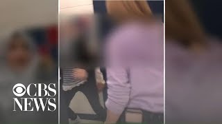 Girl punches schoolmate who was wearing hijab [upl. by Arnst]