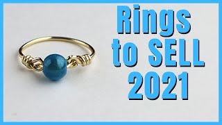 Easy DIY Rings to Make and Sell  Beginner Wire Jewelry Making Tutorial [upl. by Lossa383]