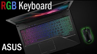 How to Setup Keyboard RGB Lighting Effect on ASUS Gaming Laptops [upl. by Nawj]