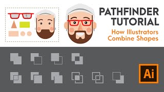 Pathfinder Tutorial for Beginners  Adobe Illustrator [upl. by Yenaiv]