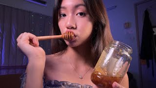 ASMR  Honeycomb  Sticky Satisfying Sounds [upl. by Sitsuj]