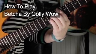 Betcha by Golly Wow Intro  Prince Guitar Lesson Original song by The Stylistics [upl. by Etz]