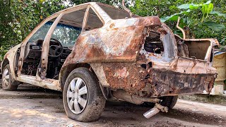 Restoration of a rusty 27yearold DAEWOO car [upl. by Amitarp]