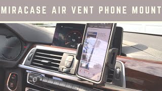 Miracase Car Vent Phone Holder 2019 version  Holds your phone nice and tight [upl. by Ativla]