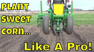 Hobby Farmer Planting Sweet Corn [upl. by Cnut]