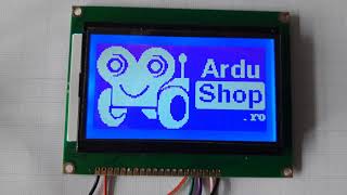 Arduino ST7920 SPI 001 [upl. by Anaihr]