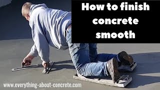 CONCRETE FINISHING TECHNIQUES HOW TO HAND TROWEL CONCRETE [upl. by Enileoj]