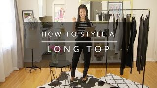 How To Style Long Tops [upl. by Ahsircal]