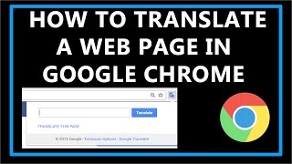 How To Translate a Web Page In Google Chrome [upl. by Ilellan]