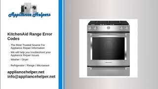 KitchenAid Range Error Codes [upl. by Calendra]