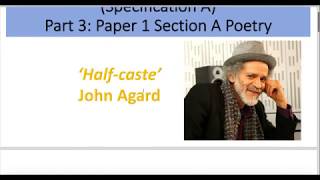 Analysis of Halfcaste by John Agard [upl. by Ydoj]