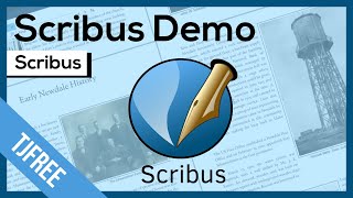 Scribus Demo  Free Desktop Publishing Adobe Indesign Alternative [upl. by Sigfrid]