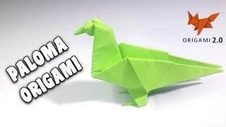 Cómo Hacer una PALOMA ORIGAMI  Paso a Paso  Origami Paper Dove [upl. by Iglesias202]