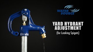 How To Adjust Leaking Water Source Frost Proof Yard Hydrant [upl. by Oicor]